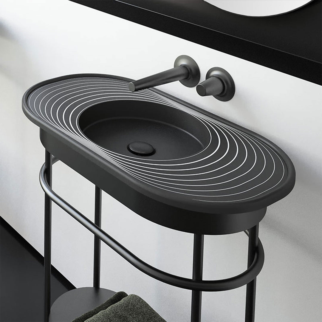 Bath Vanity Lap Plus Black