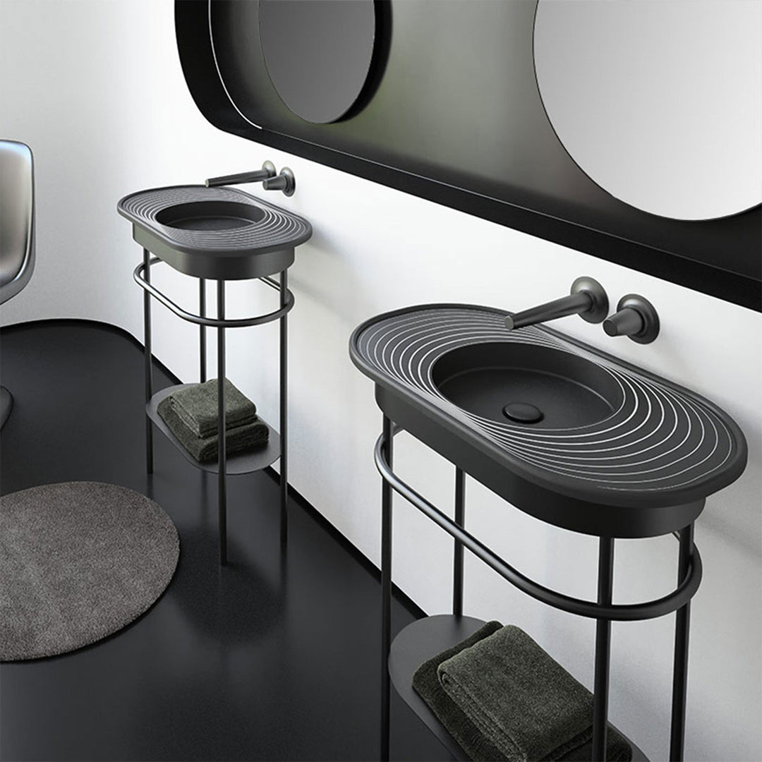 Bath Vanity Lap Plus Black