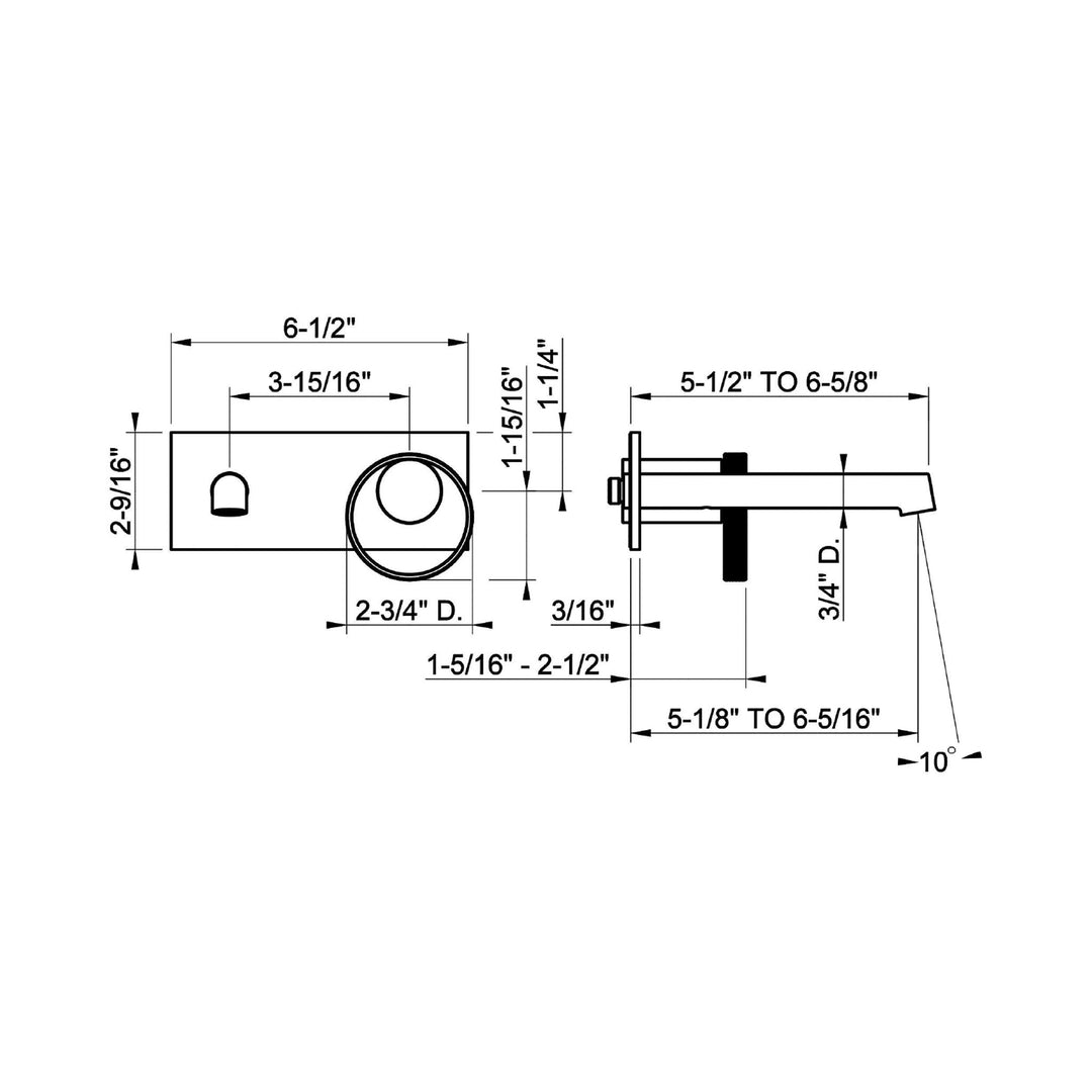 Gessi Anello Wall Mounted Bathroom Faucet