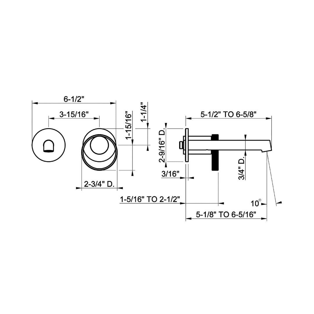 Gessi Anello Wall Mounted Bathroom Faucet