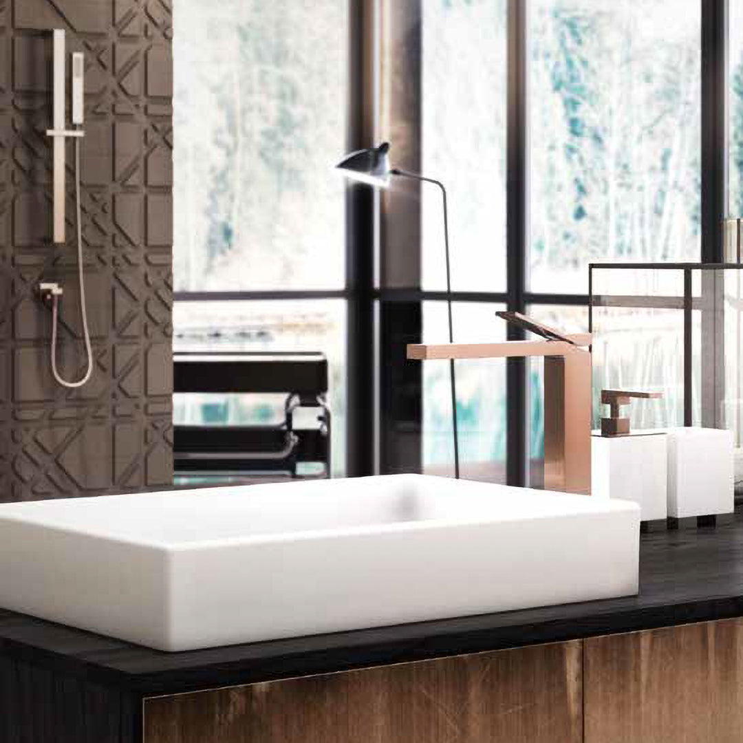 Gessi Rettangolo K Single Lever Tall Bathroom Faucet