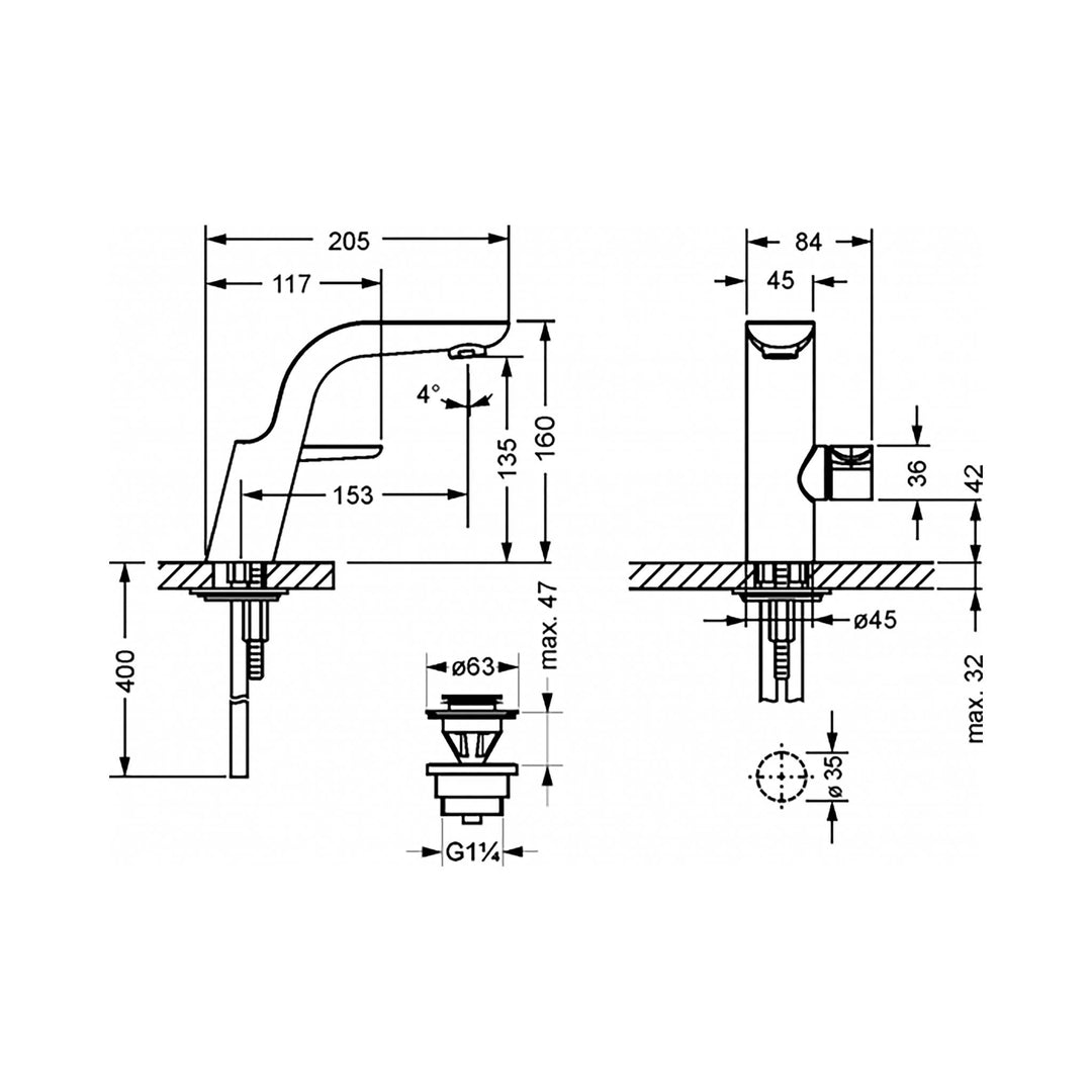 Jörger Exal Single Lever Bathroom Faucet
