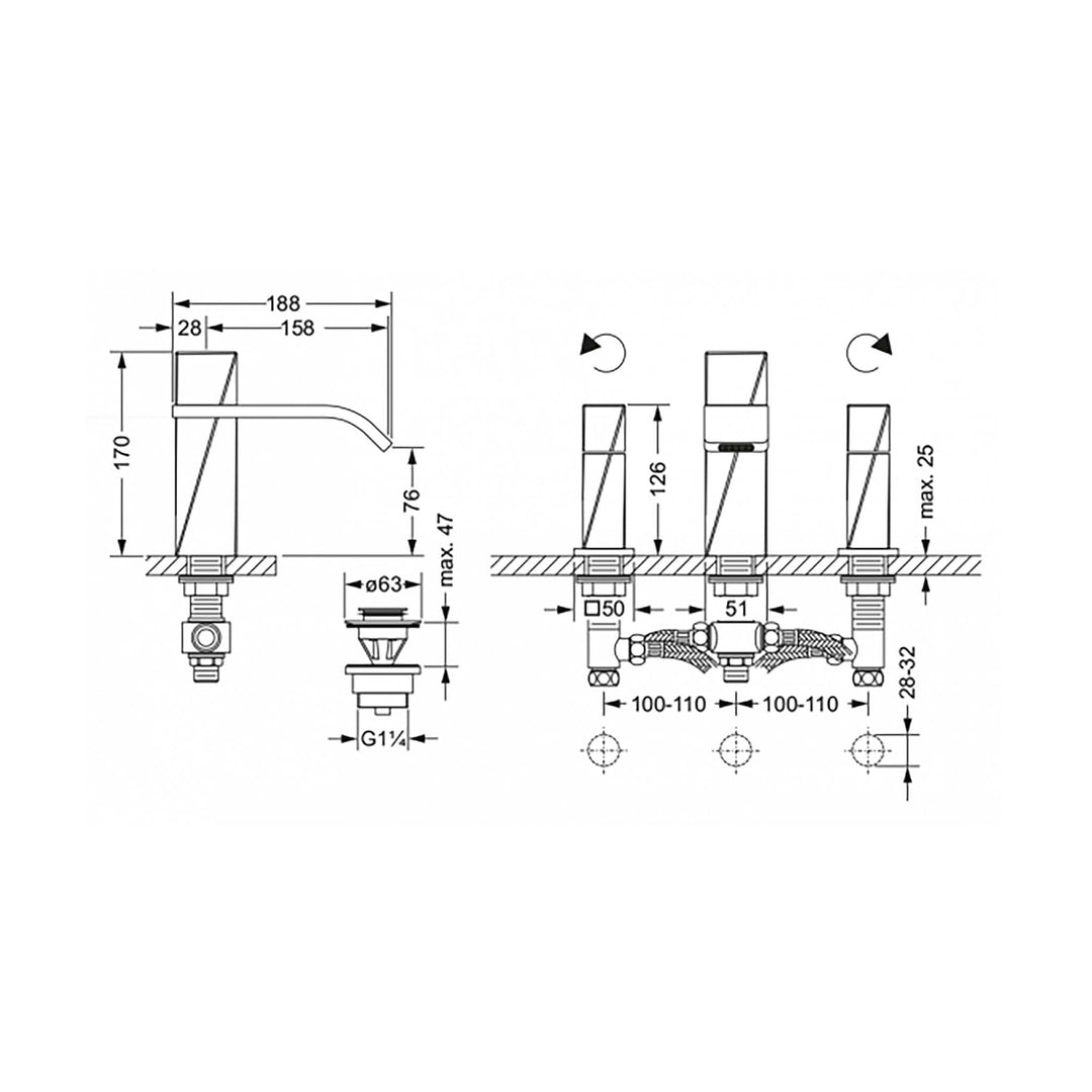 Jörger Turn Bathroom Faucet
