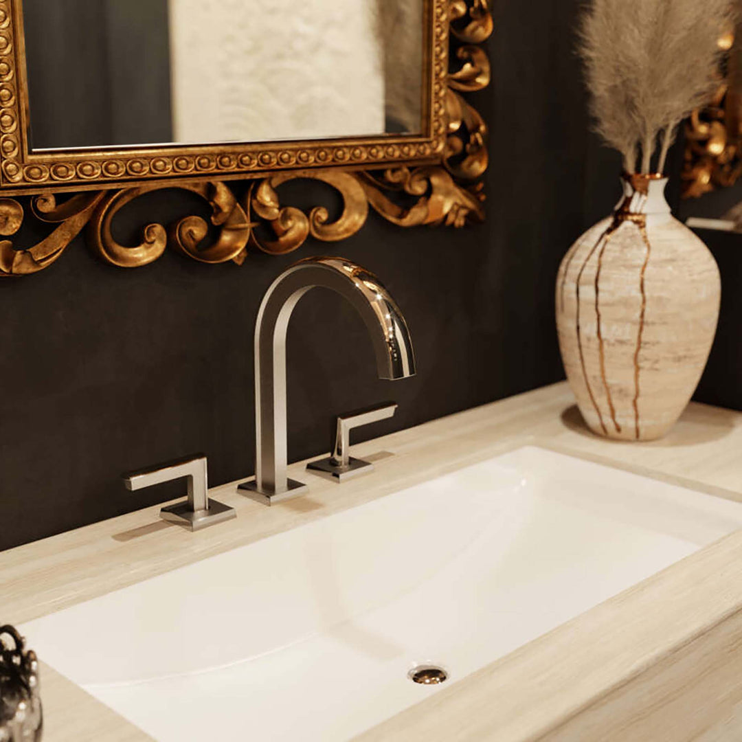 Watermark Brut Three-hole Bathroom Faucet