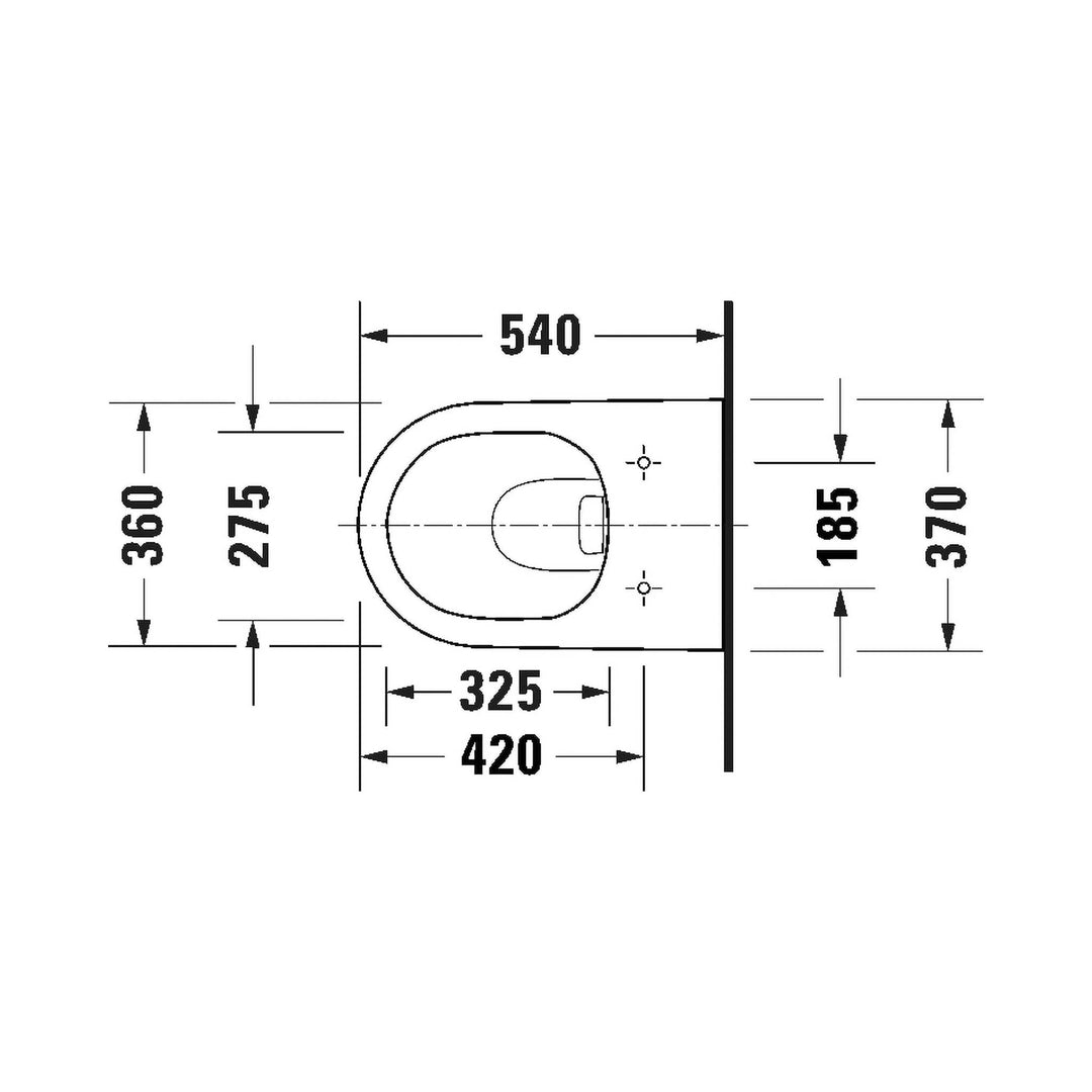Duravit D-Neo Wall-Mounted Toilet