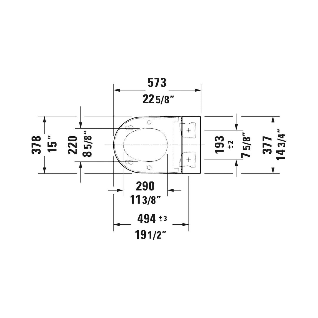 Duravit Shower Toilet Seat Plus