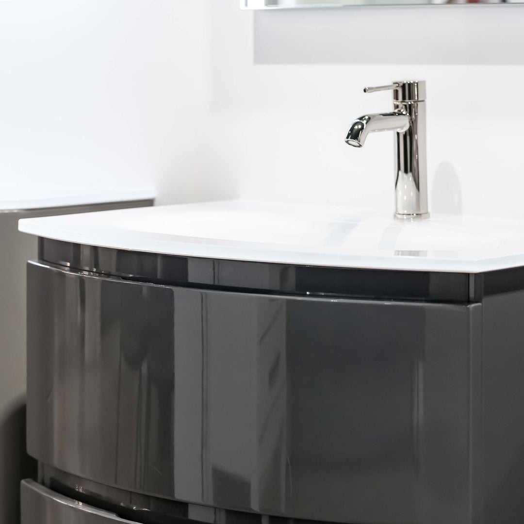 Bath Vanity Vague Single Sink Grey