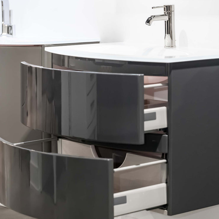 Baden Haus Bath Vanity Vague Single Sink Grey