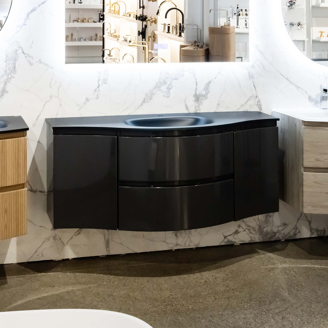 Bath Vanity Vague Single Sink Black