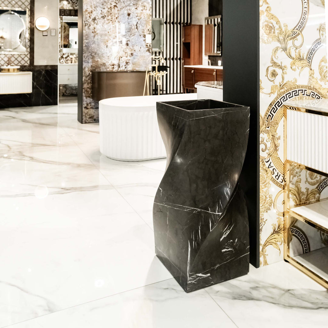 Guarda Basin Pure Solid Marble