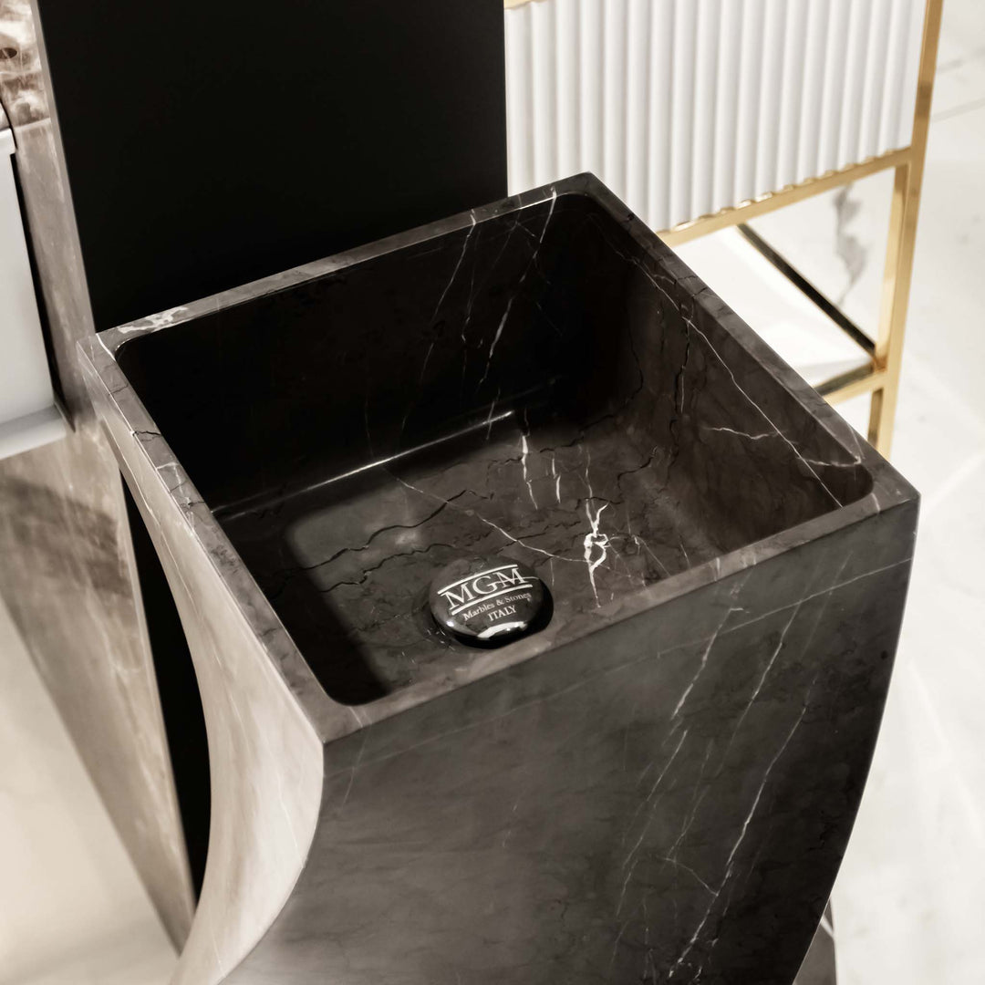 Guarda Basin Pure Solid Marble
