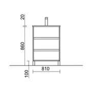 PierDeco Ecoline 32" Bath Vanity