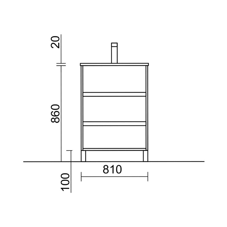 PierDeco Ecoline 32" Bath Vanity