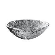 Glass Design Vessel Sink Glamorous Ice Oval Lux Silver