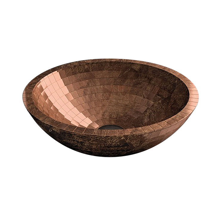 Glass Design Vessel Sink Mosaic