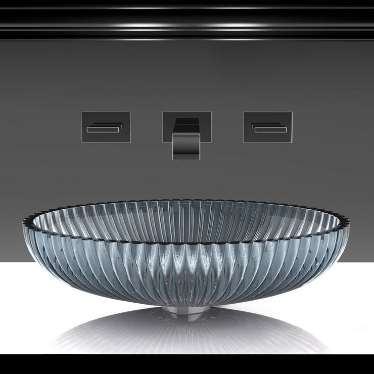 Glass Design Vessel Sink Premium Grey