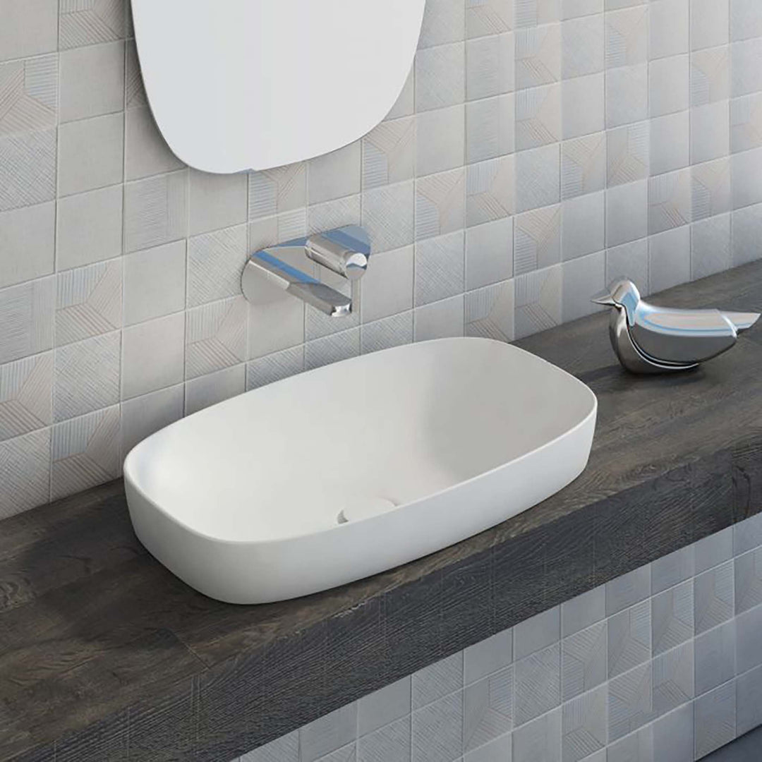 Catalano Green Semi-inset Single Bathroom Sink without Overflow