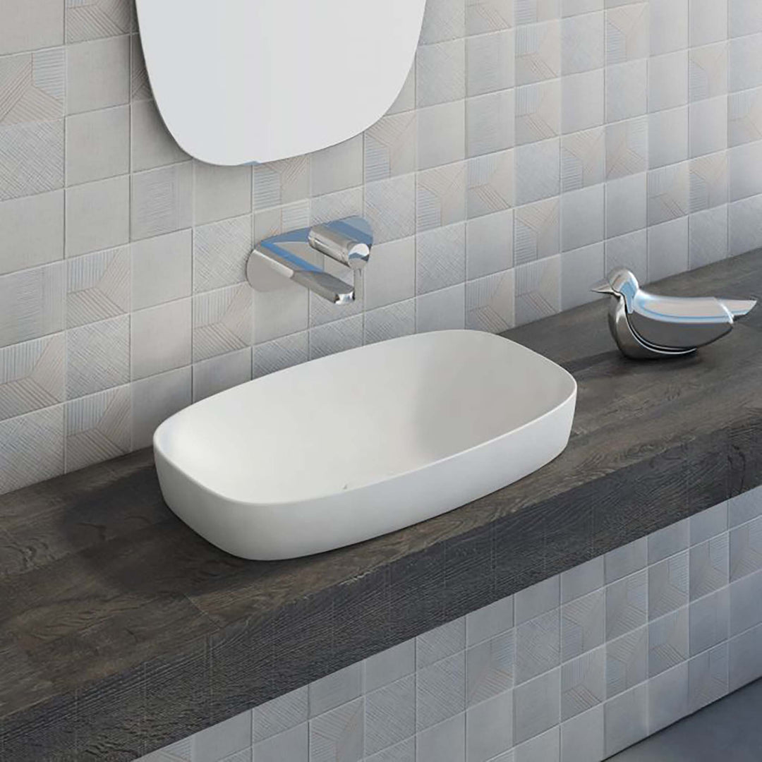 Catalano Green Semi-inset Single Bathroom Sink without Overflow