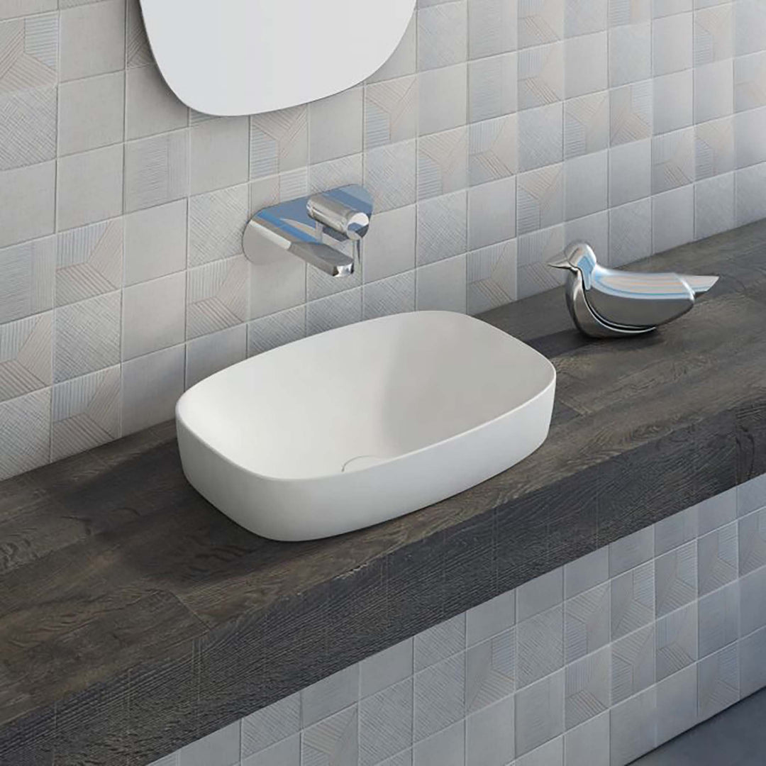 Catalano Green Semi-inset Single Bathroom Sink without Overflow
