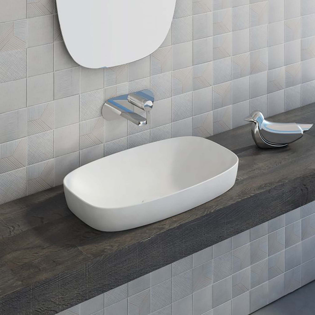 Catalano Green Semi-inset Single Bathroom Sink without Overflow