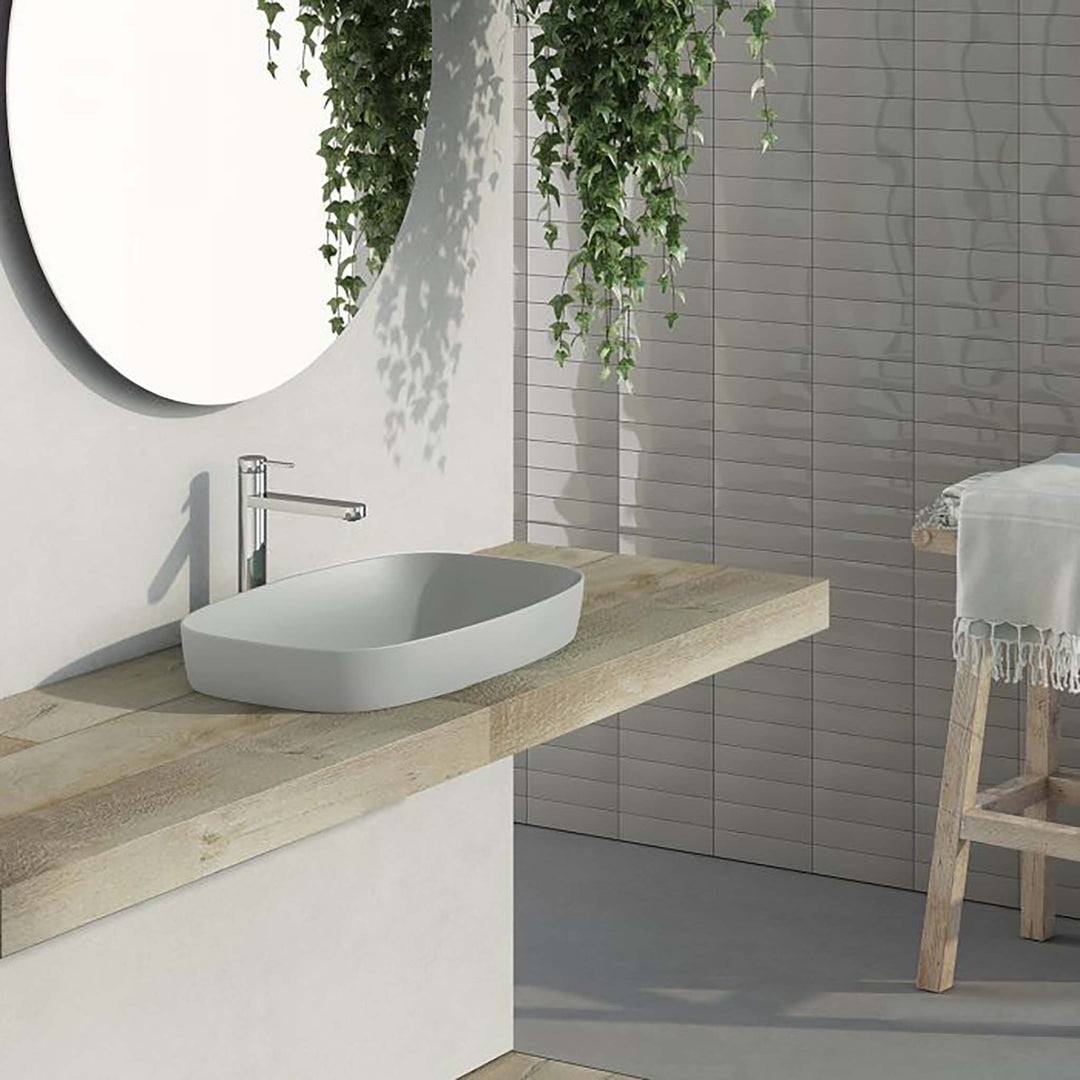 Catalano Green Semi-inset Single Bathroom Sink without Overflow