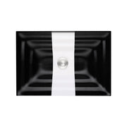 Linkasink Black with White Ribbon Bathroom Sink A