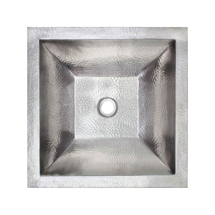 Linkasink Coco Square Hammered Bathroom Sink