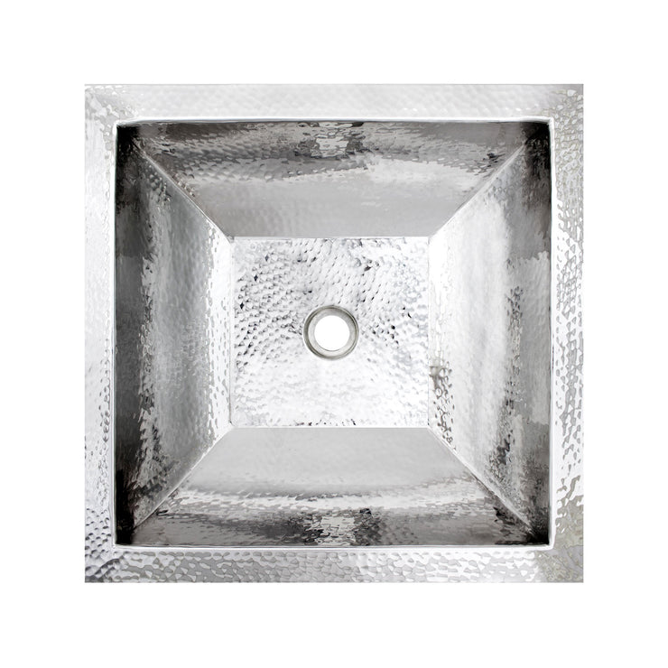 Linkasink Coco Square Hammered Bathroom Sink