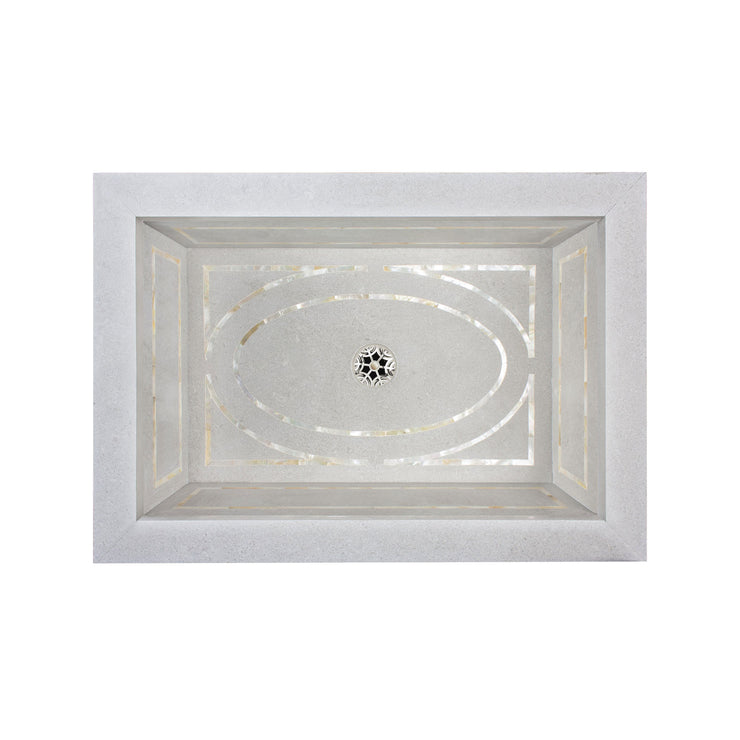 Linkasink Graphic Inlay Drop in - Rectangular Bathroom Sink