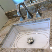 Linkasink Graphic Inlay Undermount - Rectangular Bathroom Sink