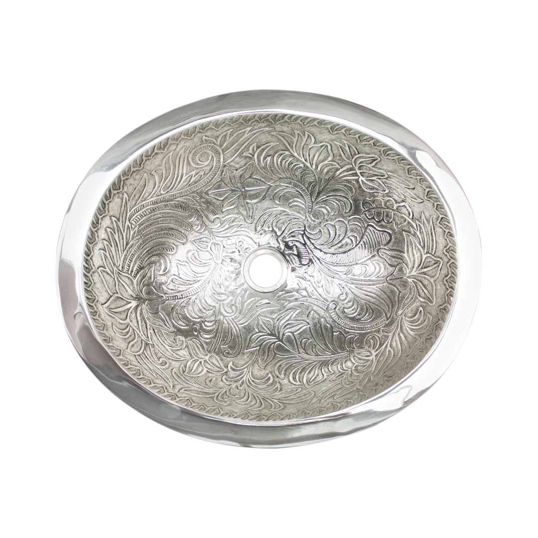 Linkasink Large Oval Botanical Bathroom Sink