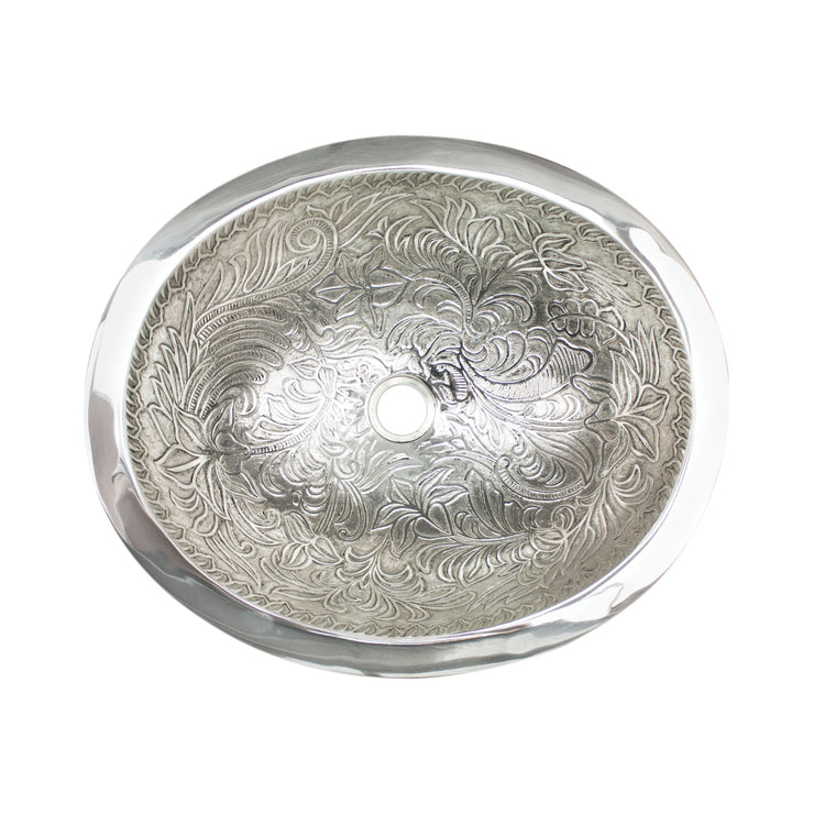 Linkasink Large Oval Botanical Bathroom Sink