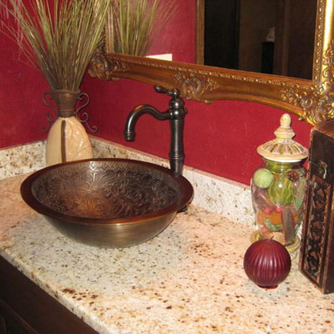 Linkasink Large Oval Botanical Bathroom Sink