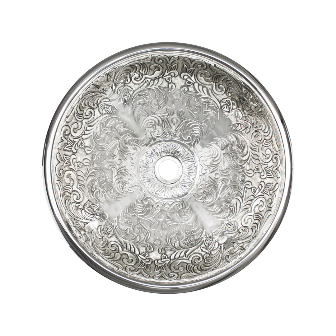 Linkasink Large Round Brocade Bathroom Sink