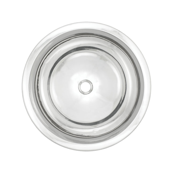 Linkasink Large Round Smooth Bathroom Sink