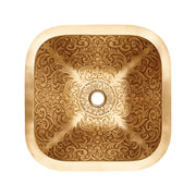 Linkasink Square Brocade Bathroom Sink