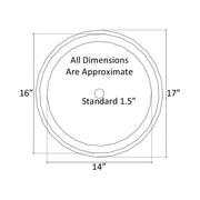 Linkasink Smooth Semi-recessed Round Wok Bathroom Sink