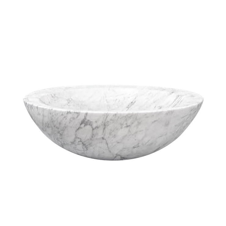 Stone Forest Beveled Round Vessel Sink Polished