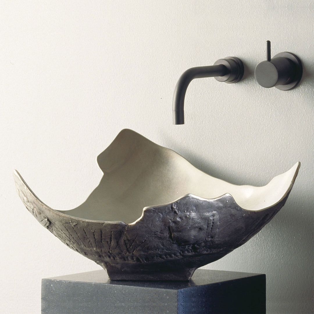 Stone Forest Bronze Chalice Vessel Sink