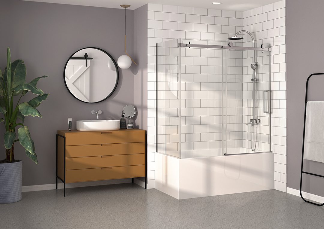 Rolling and Sliding Tub Doors