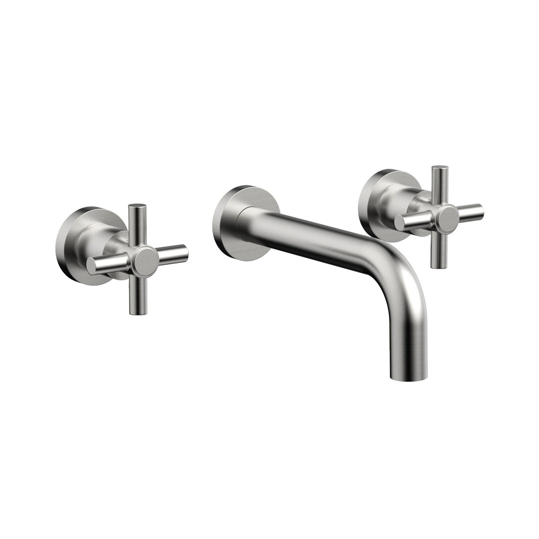 Phylrich Basic Tubular Cross Handles Wall Lavatory Set