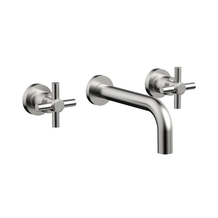 Phylrich Basic Tubular Cross Handles Wall Lavatory Set