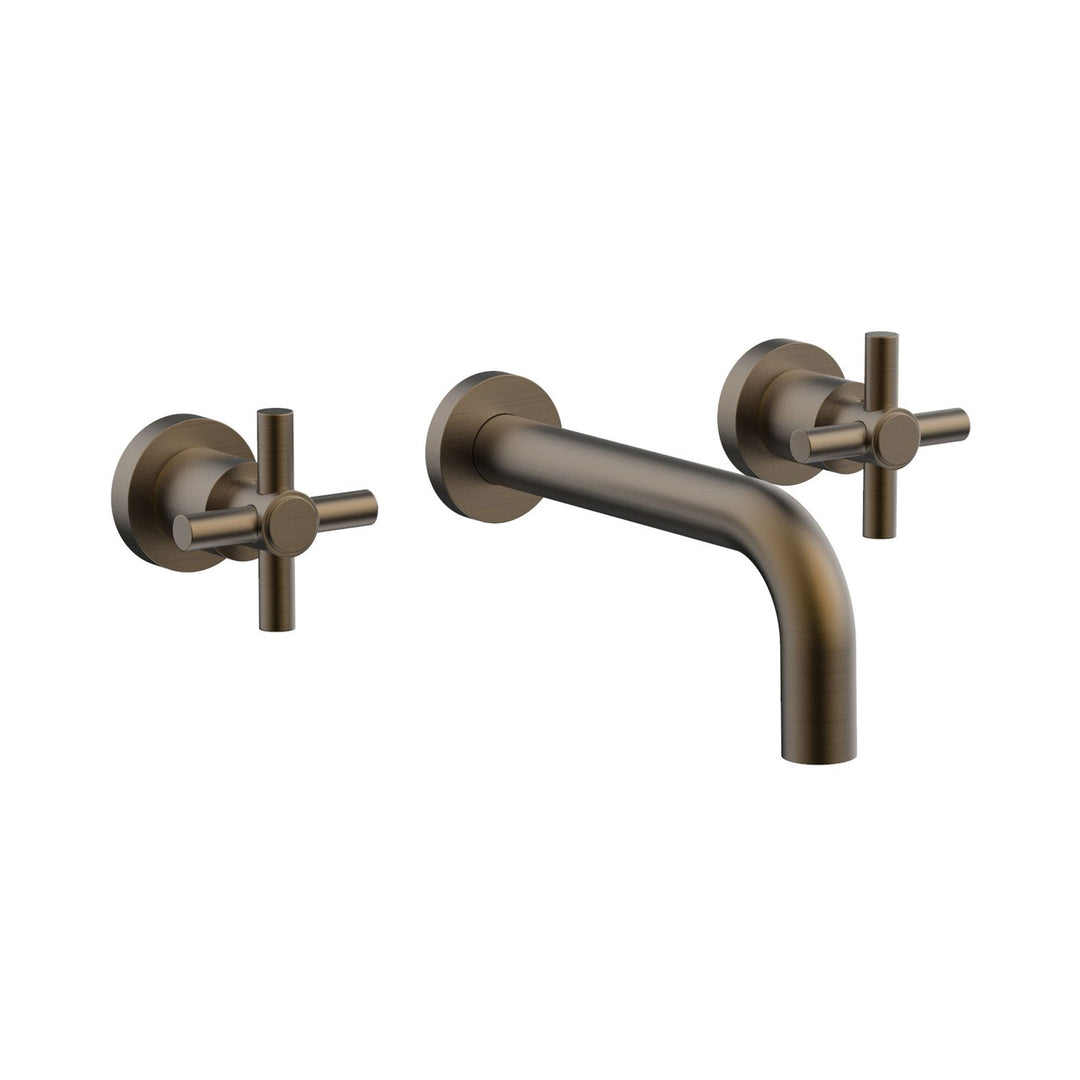 Phylrich Basic Tubular Cross Handles Wall Lavatory Set