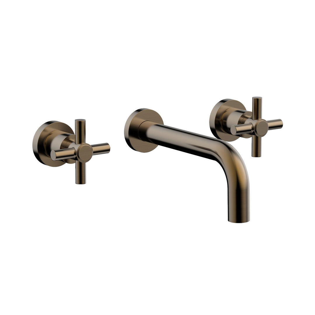 Phylrich Basic Tubular Cross Handles Wall Lavatory Set