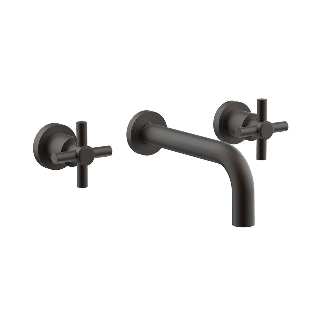 Phylrich Basic Tubular Cross Handles Wall Lavatory Set