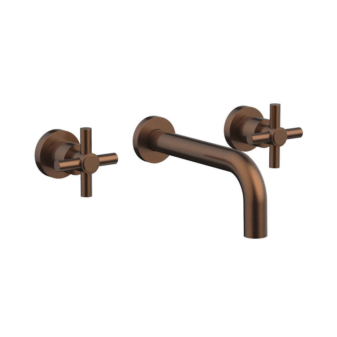 Phylrich Basic Tubular Cross Handles Wall Lavatory Set