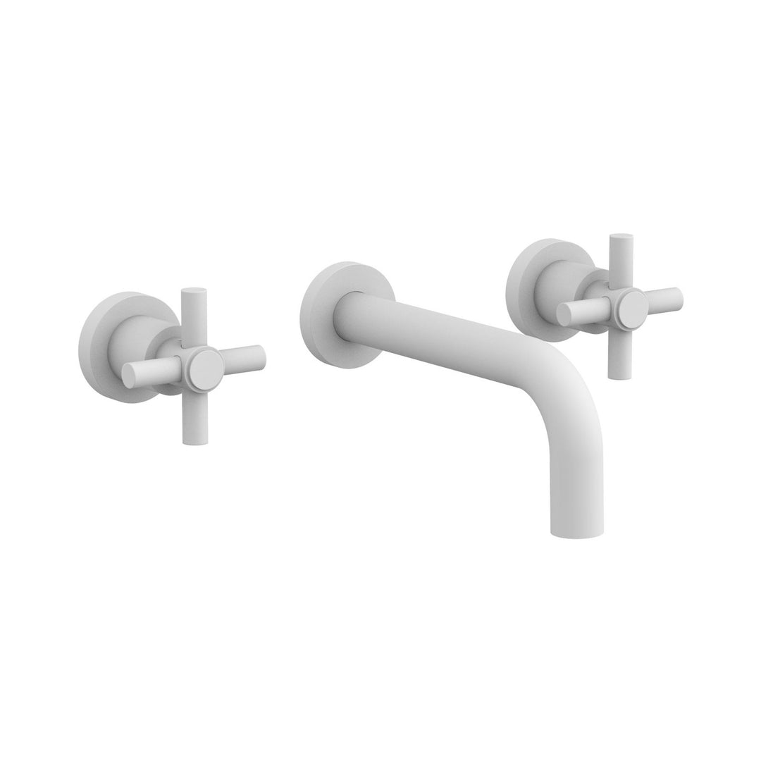 Phylrich Basic Tubular Cross Handles Wall Lavatory Set