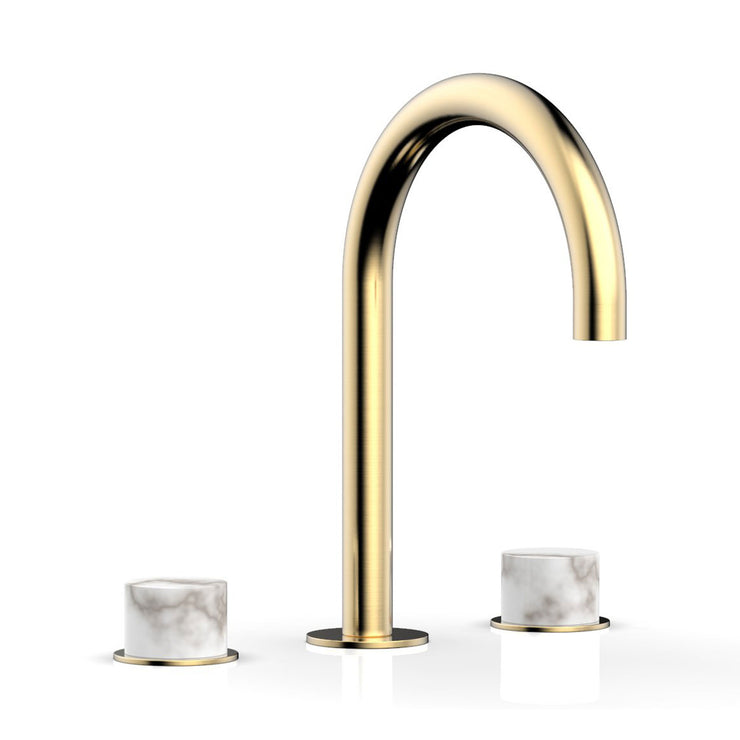 Phylrich Basic II White Marble Handles Widespread Faucet