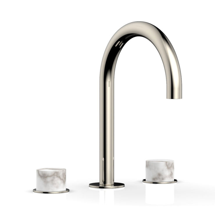 Phylrich Basic II White Marble Handles Widespread Faucet