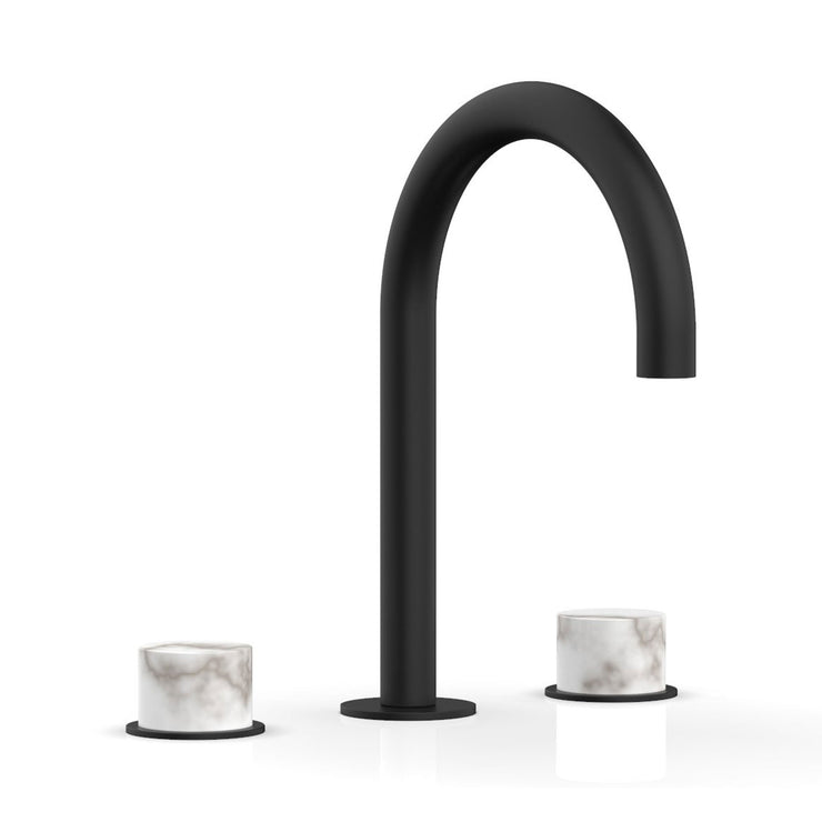 Phylrich Basic II White Marble Handles Widespread Faucet